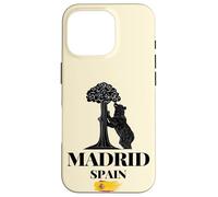 Madrid Spagna l'Orso & il Fragola Graphic Design Custodia per iPhone 16 Pro