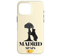 Madrid Spagna l'Orso & il Fragola Graphic Design Custodia per iPhone 16 Pro Max