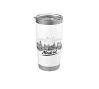 Madrid, Spagna, skyline città, schizzo, viaggio Bicchiere termico in acciaio inox doppia parete