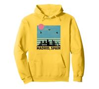 Madrid Spagna Souvenir España Skyline Viaggi Uomini Donne Felpa con Cappuccio