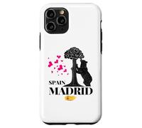 Madrid Spain the Bear & the Strawberry Tree Graphic Design Custodia per iPhone 11 Pro