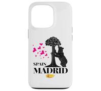 Madrid Spain the Bear & the Strawberry Tree Graphic Design Custodia per iPhone 13 Pro