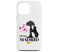 Madrid Spain the Bear & the Strawberry Tree Graphic Design Custodia per iPhone 13 Pro Max