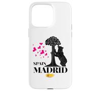 Madrid Spain the Bear & the Strawberry Tree Graphic Design Custodia per iPhone 15 Pro Max
