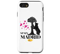 Madrid Spain the Bear & the Strawberry Tree Graphic Design Custodia per iPhone SE (2020) / 7 / 8