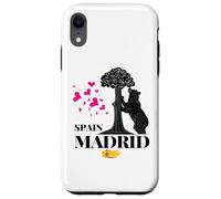 Madrid Spain the Bear & the Strawberry Tree Graphic Design Custodia per iPhone XR