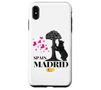 Madrid Spain the Bear & the Strawberry Tree Graphic Design Custodia per iPhone XS Max