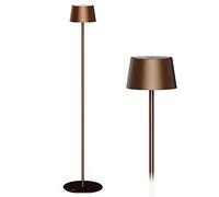Madrigal Stilosa 3 Floor - Piantana Senza Fili - Lampada Ricaricabile da Terra con 3 Altezze - Luce LED Regolabile (Dimmer) con il Tocco - Lunga Durata - Uso Interno ed Esterno - Bronzo
