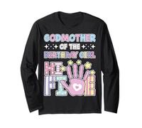 Madrina Hi 5 The Birthday Girl Cute Pastel 5 Anni Bambini Maglia a Manica
