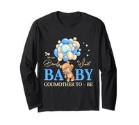 Madrina We Can Bearly Wait Baby Shower Family Matching Maglia a Manica