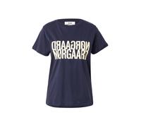MADS NORGAARD COPENHAGEN Maglietta blu scuro / giallo pastello Donna MADS NORGAARD COPENHAGEN XS blu scuro / giallo pastello