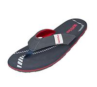 MADSea, ciabatte a infradito da uomo, da spiaggia, Multicolore (Blu scuro/Rosso), 44 EU