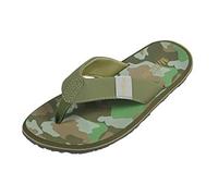 MADSea Sandali da uomo Beach Man | Flip Flop infradito Thong Sandale | Estate Spiaggia Camouflage, Verde oliva mimetico, 45 EU