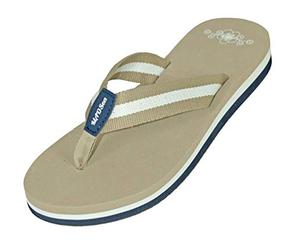 MADSea SummerTime High Ciabatte Infradito Flip Flops Donna Beige Multi, Dimensioni:37 EU