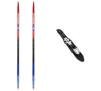 Madshus - Sci nordico classico con pelli integrate - Set Endurace Skin 2024 in Nylon - rosso