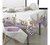 Maè, Via Roma 60 Easter, Tovaglia di Pasqua in Panama. Misura Rettangolare per 8 Persone