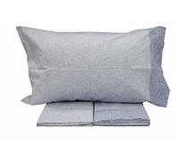 Maè Via Roma,60 - Skin 2.0, Completo Letto in Percalle. Disponibile in 5 Colori - 1131821 - Blu