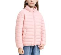 Maeau Giacca invernale per bambini e bambine, leggera, in cotone di piuma, imbottita, calda, morbida e confortevole, 1-12 anni/90-150 cm, Colore: rosa., 9-10 Jahre