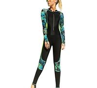 Maeau - Rash Guard Donna Muta da Immersione Monoprice Wetsuit Surf Costume da Bagno con Protezione Solare a Maniche Lunghe per Snorkeling Kayak Scuba Sport Acquatici Estate - XL - Giallo
