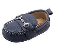 Maeau Scarpe Primi Passi Bimbo Mocassini Classici Scarpe a Mocassino per Neonati Neonato Casual Prewalker Blu 0-6 Mesi