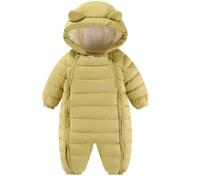 Maeau Tuta da neve per neonati, ragazza, ragazzo, invernale, foderata, in cotone, per neonati, 0-24 mesi, per neonati, abbigliamento invernale, in pile, a maniche lunghe, con cappuccio, Colore 1, 5-10