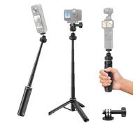 Maectech Mini treppiede estensibile per selfie da 40 cm, con vite da 1/4", compatibile con Insta360 X5/X4 per GoPro Hero 13/12/MAX2 per Osmo Pocket 3/4 per Action 5Pro/6/4 per fotocamera DSLR