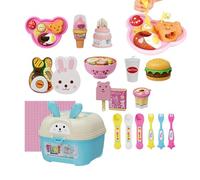 Mädchen Frühpädagogik Rollenspiel - Lebensmittel Spielset Kleine Mädchen | Gemeinschaftliches Kinder-Rollenspiel-Lebensmittel-Set,Simulation Von Fütterungsspielen Für Kinder Geburtstag Zuhause Kita