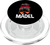 Mädel - Chignon per capelli disordinati, con bandiera della Germania PopSockets PopGrip per MagSafe