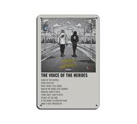 MAEDRW Lil Durk The Voice of The Heroes - Poster in metallo, stile retrò, decorazione da parete per bar, grotta, bar, casa, garage, 20 x 30 cm