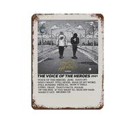 MAEDRW Lil Durk The Voice of The Heroes - Targa in metallo vintage, decorazione artistica da parete per pub, club, caffetteria, bar, decorazione artistica da parete per casa, stile retrò, 30 x 40 cm