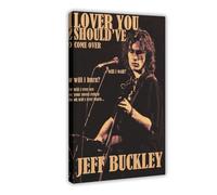 MAEDRW Poster su tela con cornice del cantautore americano Jeff Buckley Grace, 40 x 60 cm