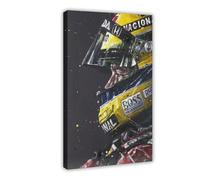 maehbya Ayrton Senna - Poster su tela, decorazione artistica da parete per soggiorno, camera da letto, 30 x 45 cm
