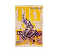 maehbya Try Or Die Poster su tela, decorazione artistica da parete per soggiorno, camera da letto, 30 x 45 cm