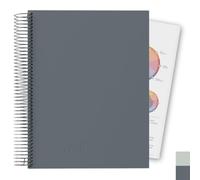 MäksēLife Agenda 12 mesi non datata per fissare gli obiettivi, rilegatura a spirale, 7 x 9, copertina in similpelle vegana, carta riciclata di alta qualità da 120 g/m², sistema di impostazione degli