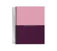 MäksēLife Agenda giornaliera senza data, formato A5, con calendario e | Organizer personale e quaderno per le cose da fare, per casa, lavoro e scuola, estetica pulita, con 6 mesi di pagine