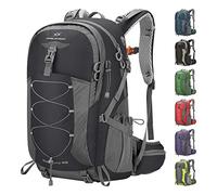 Maelstrom Zaino da escursionismo, campeggio, zaino da trekking impermeabile da 40 l, con copertura antipioggia, zaino da viaggio leggero, nero