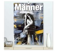 Männer - übermalte Aktfotografien (hochwertiger Premium Wandkalender 2026 DIN A2 hoch), Kunstdruck in Hochglanz: Männliche Aktfotografien überarbeitet mit Acrylfarben.