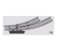 Märklin 2268 H0 K (senza massicciata) Scambio curvo, sinistro 2 pz.