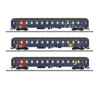 Märklin 42698 Kit vagone treno da viaggio H0 Bcm, 2a classe della DSB