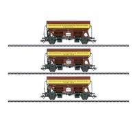 Märklin 46335 H0 Kit 3 pz. Vagone a tetto girevole Tdgs 930 Quarzwerke tedesco