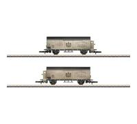 Märklin 82553 Kit di 2 vagoni merci con copertura Kessler trasporto dei pezzi d