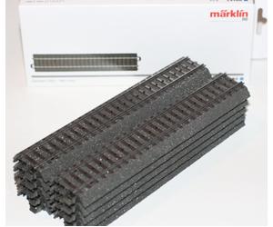 Märklin H0 10 binari a C dritti 24188, lunghezza 188,3 mm