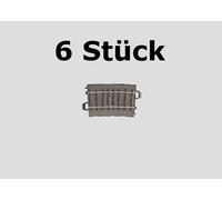 Märklin H0 24207 - Binario Curvo, R2=437,5 Mm/ 7,5° (6 Pezzi In OVP) Nuovo