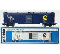 Märklin H0 4564 Box Car 23745 Chessie System C&O USA IMBALLO ORIGINALE 11 83 ...