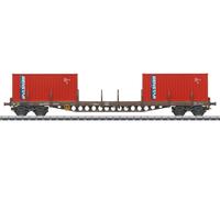 Märklin H0 47157 - Vagone per Container Rs, Dsb , Ep. V Merce Nuova