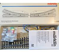 Märklin H0 5204 2 X Deviatori Elettrici Destro M Binario Buono In OVP