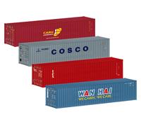 Märklin H0 76552 - Container-Set 40ft Ep. VI (4 Pezzo IN Conf. Orig. ) Merce
