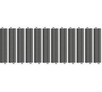 Märklin My World 23180 - Binario in plastica dritto, 180 mm, 6 binari per modellino ferroviario, durevole e robusto, accessorio di estensione a partire dai 3 anni in su, H0 (Confezione da 2)