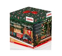 Märklin Start up 29124 - Kit di partenza Natale con flok, auto e carrello merci in design natalizio, H0, dai 6 anni in su, ideale per entrare nel mondo del modellismo