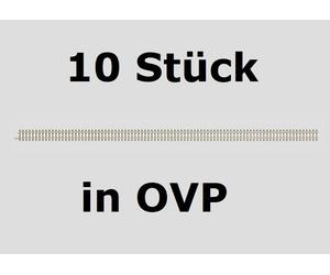 Märklin Z 85941 - Pista Flessibile, Lunghezza 660 Mm (10 Pezzi In OVP) Nuovo